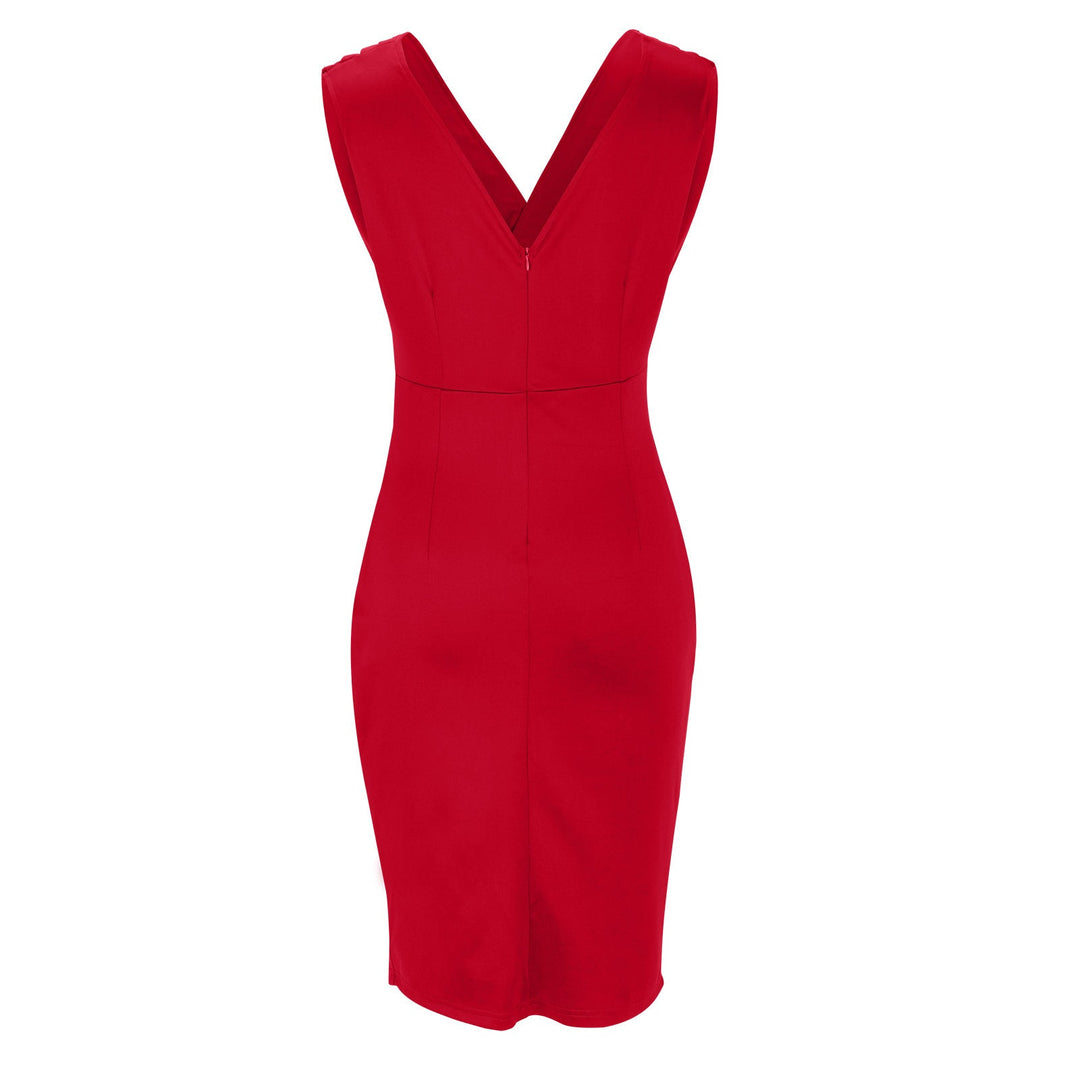 The Nadinee V-Neck Slit Dress