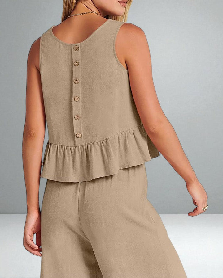 The Roxanne Ruffled Set