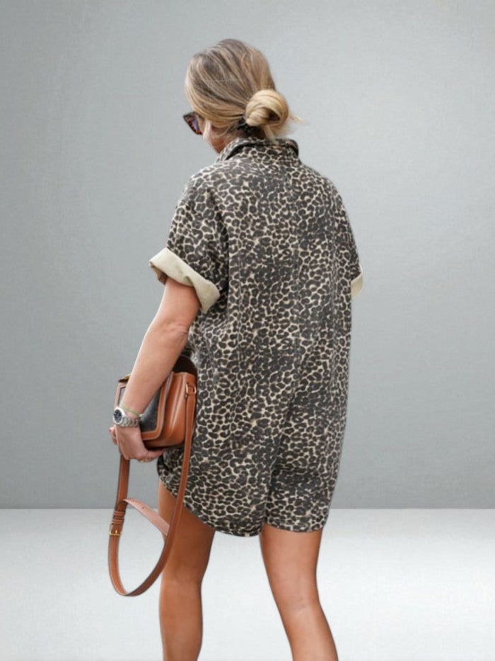 The Ninetta Leopard Jumpsuit
