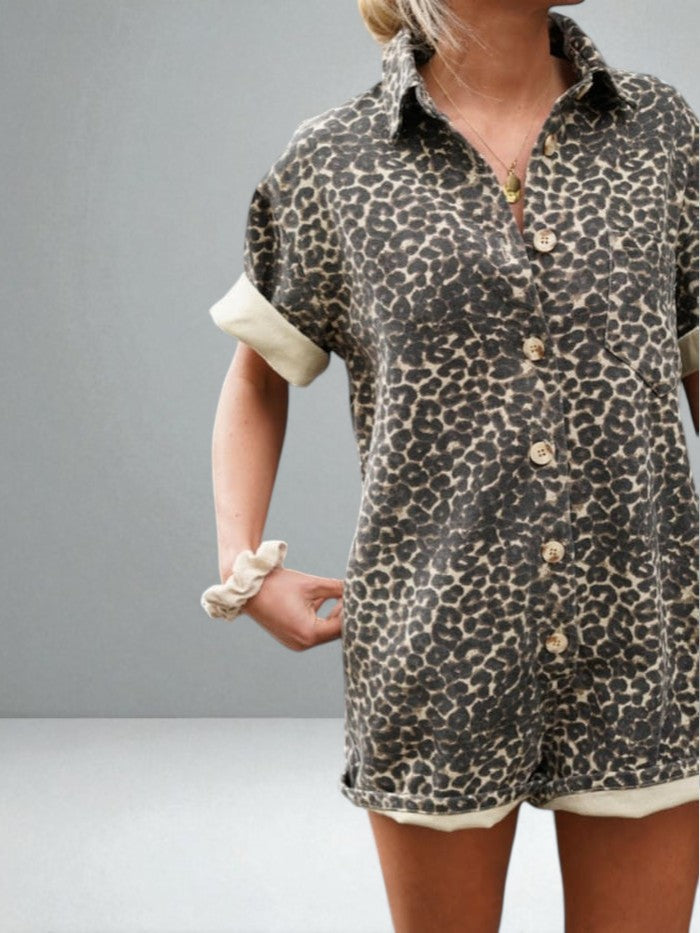 The Ninetta Leopard Jumpsuit