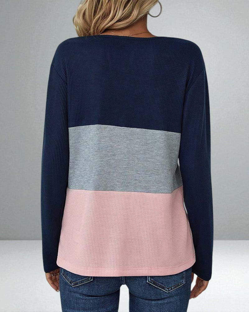 The Lyrenia Colorblock Pullover