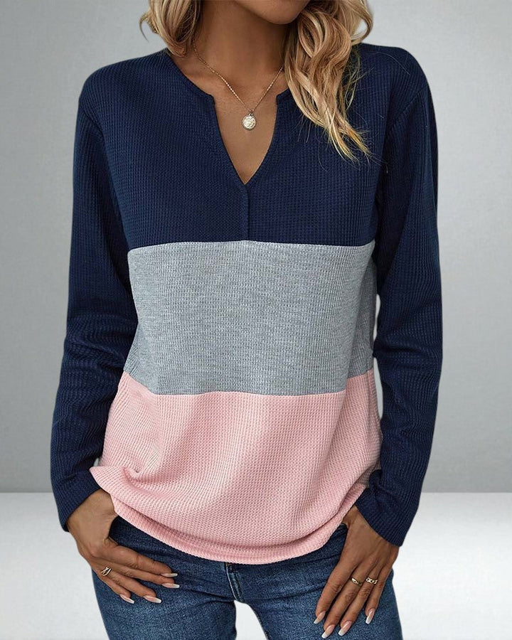 The Lyrenia Colorblock Pullover